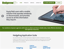 Tablet Screenshot of hedgerowsoftware.com